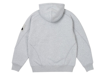 Palace Bonded Sherpa Zip Hood Grey Marl