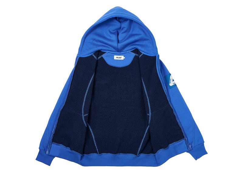 Palace Bonded Sherpa Zip Hood Palatial Blue