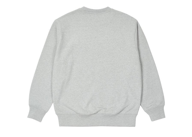 Palace Bossy Crew Grey Marl