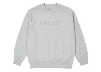 Palace Bossy Crew Grey Marl