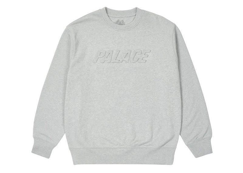 Palace Bossy Crew Grey Marl