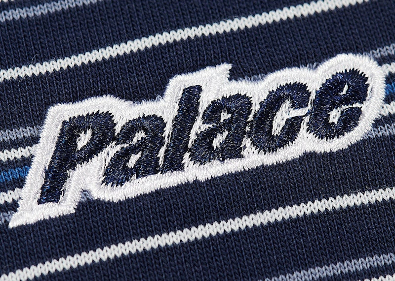 Palace Boxy Stripe T-Shirt Navy