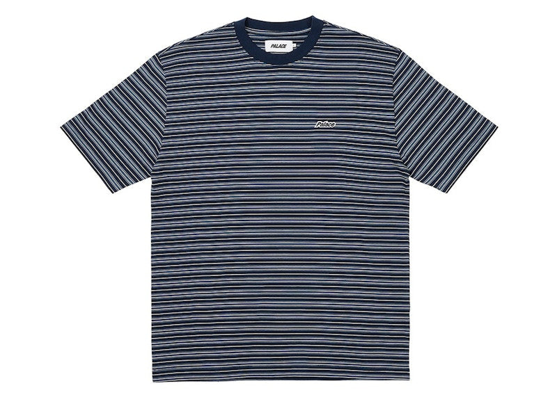 Palace Boxy Stripe T-Shirt Navy