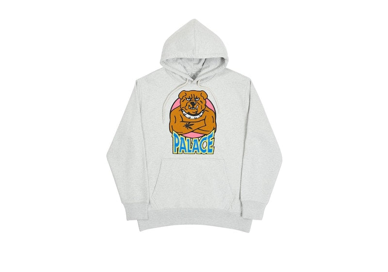 Palace Bulldog Hood Grey Marl