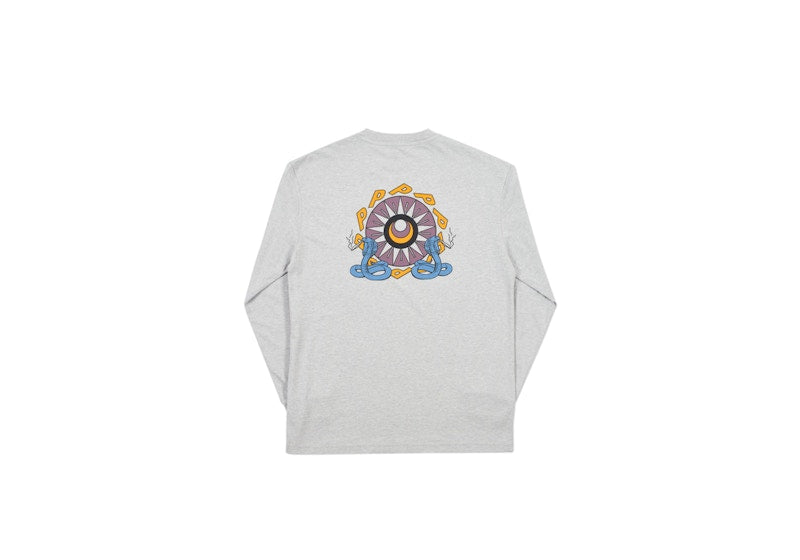 Palace Bunning Snake Longsleeve Grey Marl
