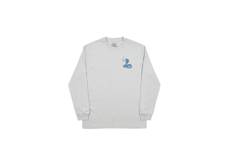 Palace Bunning Snake Longsleeve Grey Marl