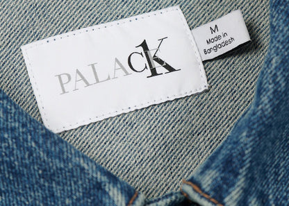 Palace CK1 Relaxed Trucker Denim Jacket Tinted Sandstone Indigo