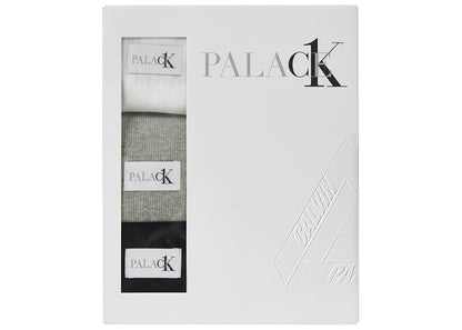 Palace CK1 Tank Top (3 Pack) White/Light Grey Heather