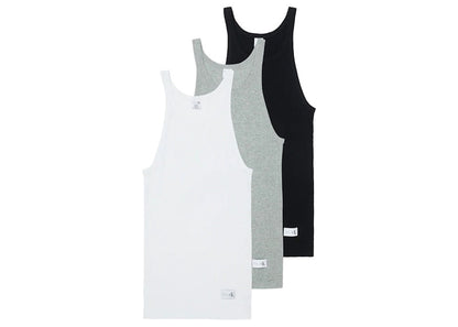 Palace CK1 Tank Top (3 Pack) White/Light Grey Heather