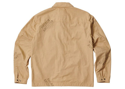 Palace C.P. Company Washed Cotton Shirt Jacket Stone