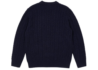 Palace Cable Knit Blue