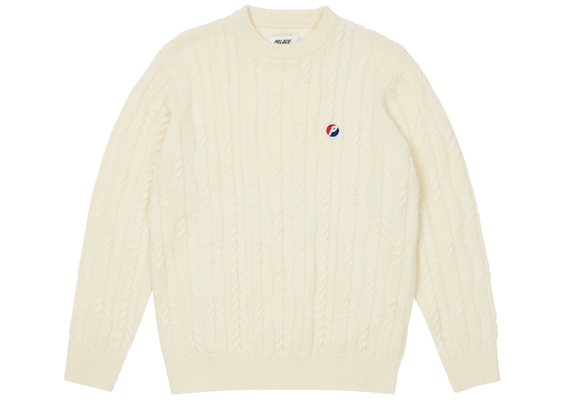 Palace Cable Knit Cream