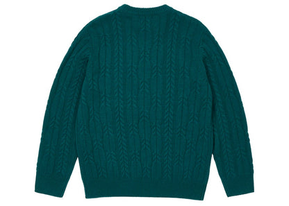 Palace Cable Knit Teal