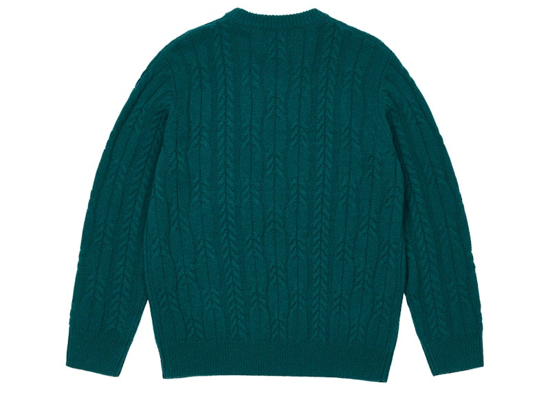 Palace Cable Knit Teal
