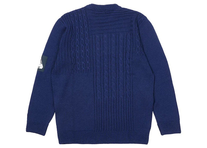 Palace Cable Patchwork Knit Navy