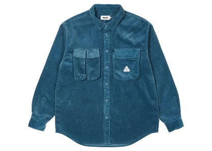 Palace Cargo Cord Shirt Blue