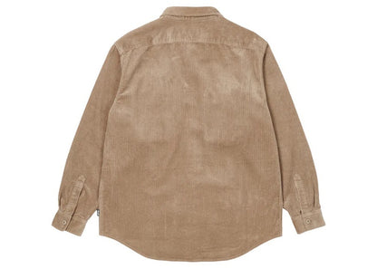 Palace Cargo Cord Shirt Stone