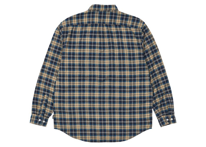 Palace Cargo Pocket Flannel Shirt Blue