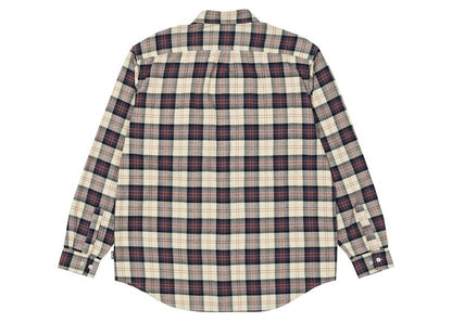 Palace Cargo Pocket Flannel Shirt Cream