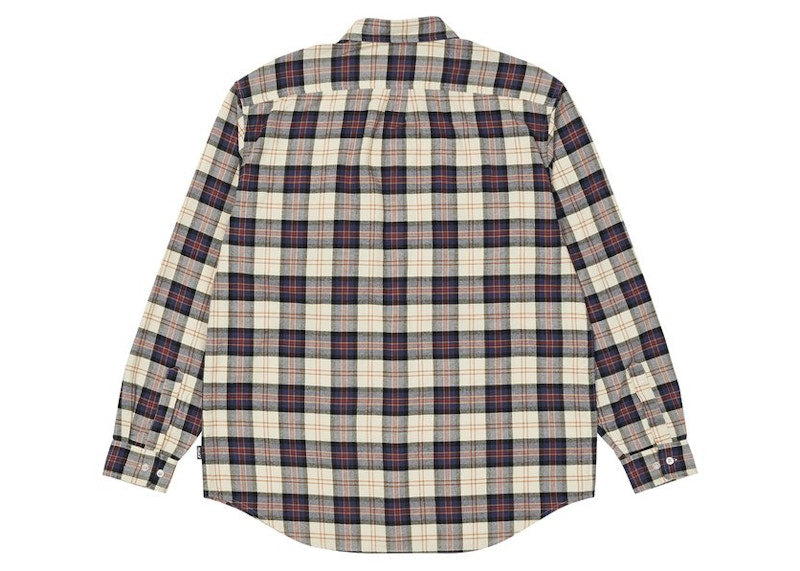 Palace Cargo Pocket Flannel Shirt Cream
