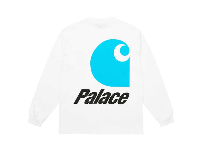 Palace Carhartt WIP Logo Longsleeve White