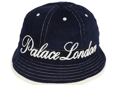 Palace Chain Stitch Bell Bucket Hat Navy