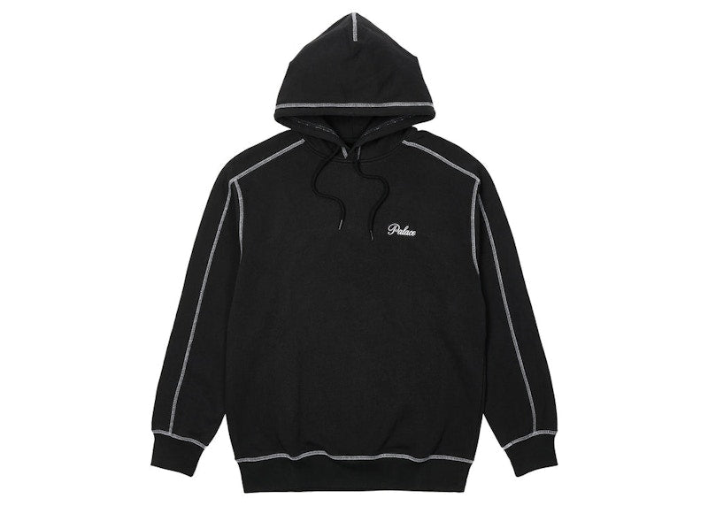 Palace Chain Stitch Hood Black