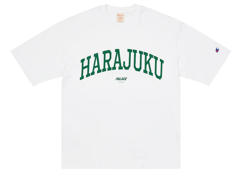 Palace Champion Shop Harajuku T-shirt Tokyo White