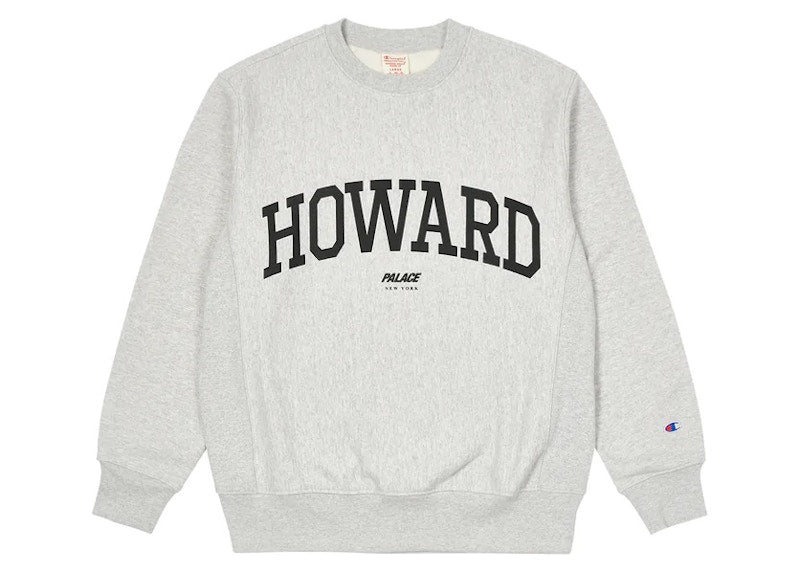 Palace Champion Shop Howard Crew Grey Marl