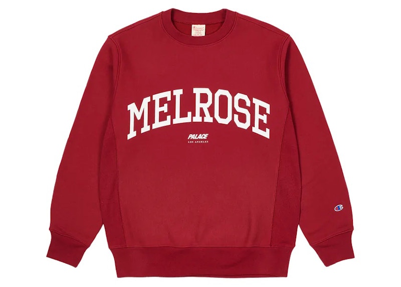Palace Champion Shop Melrose Crew Burgundy
