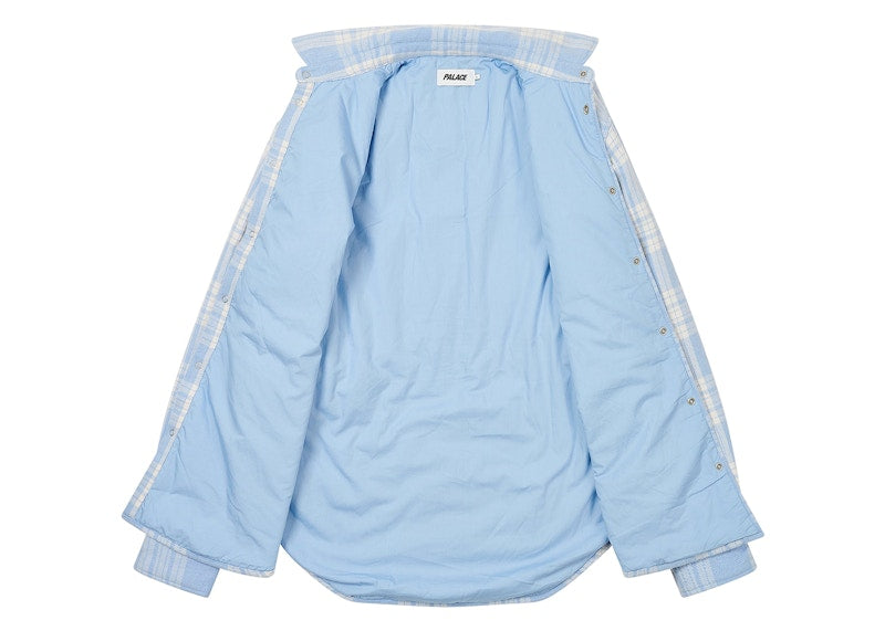 Palace Check Insulated Shirt Faint Blue