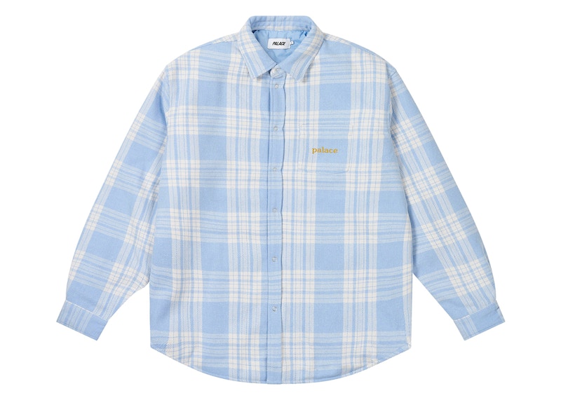 Palace Check Insulated Shirt Faint Blue