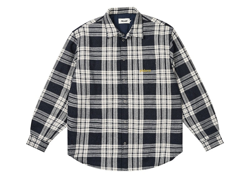 Palace Check Insulated Shirt Navy