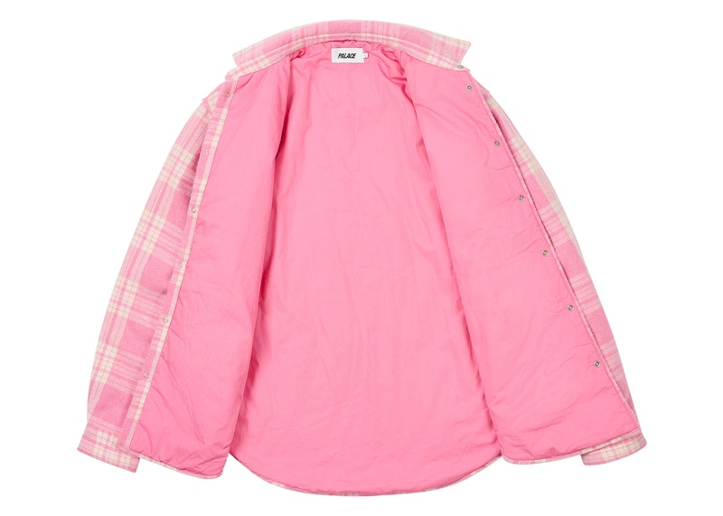 Palace Check Insulated Shirt Pink