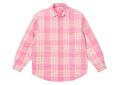 Palace Check Insulated Shirt Pink