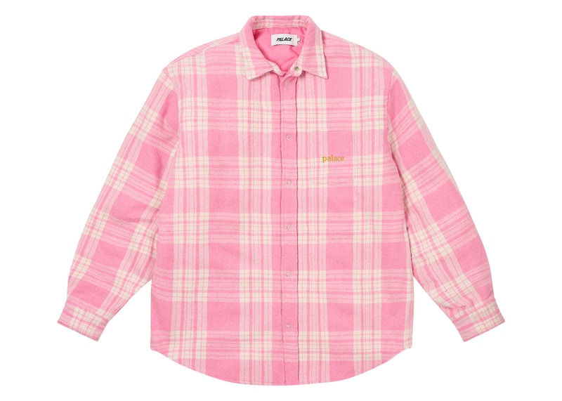 Palace Check Insulated Shirt Pink