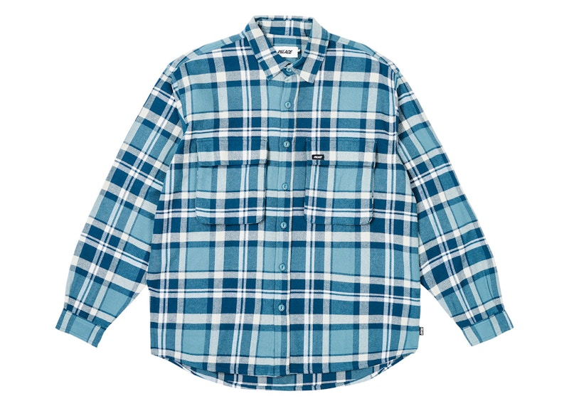 Palace Check Shirt Navy