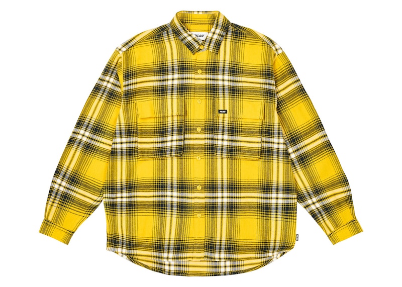 Palace Check Shirt Nectar Yellow