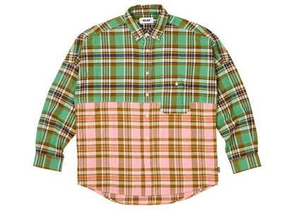 Palace Checkmate Drop Shoulder Shirt Green