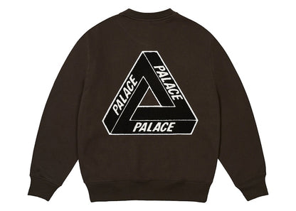Palace Chenille Tri-Ferg Crew Black