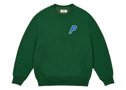 Palace Chenille Tri-Ferg Crew Racey Green