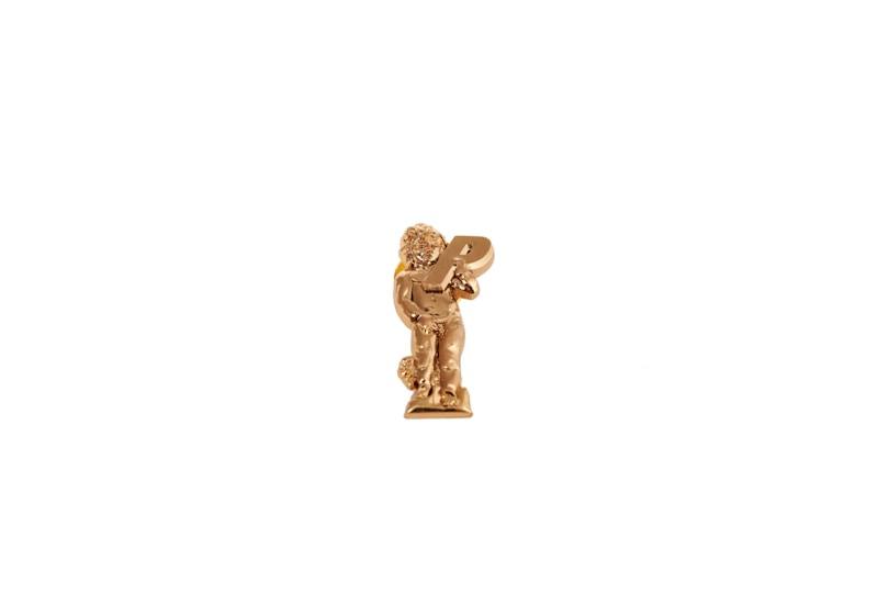 Palace Cherub Pin Badge Antique Gold