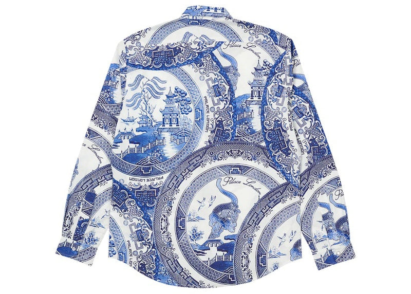 Palace China Plate Shirt Navy