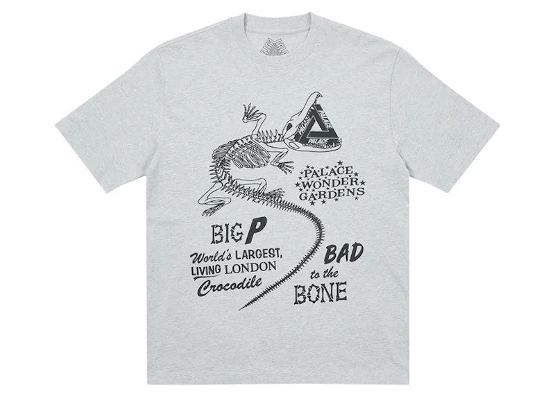 Palace Chomper T-Shirt Grey Marl