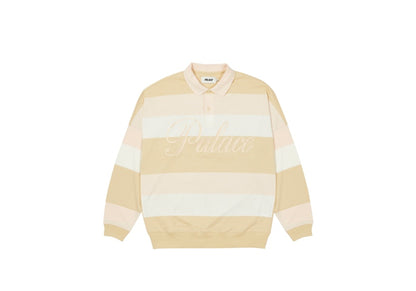 Palace Classic Stripe Drop Shoulder Polo Creams
