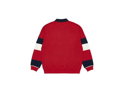 Palace Classic Stripe Drop Shoulder Polo Red/Navy/White