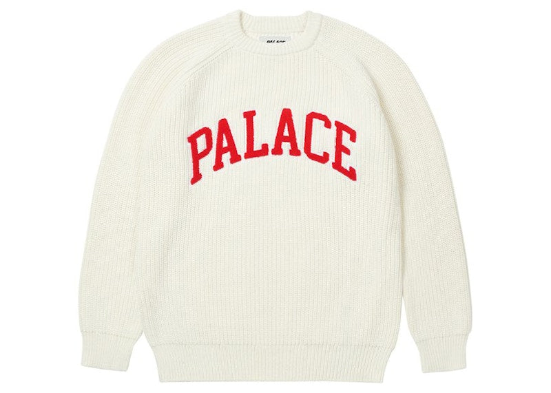 Palace Collegiate Knit White