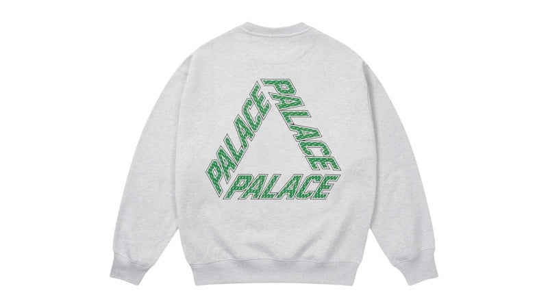 Palace Collegiate P3 Crew Grey Marl