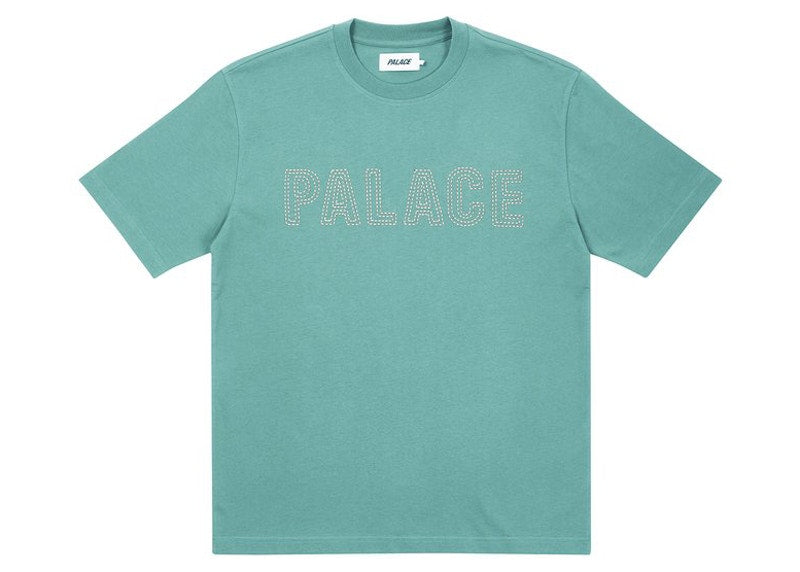 Palace Contrast Stitch T-shirt Ice Blue