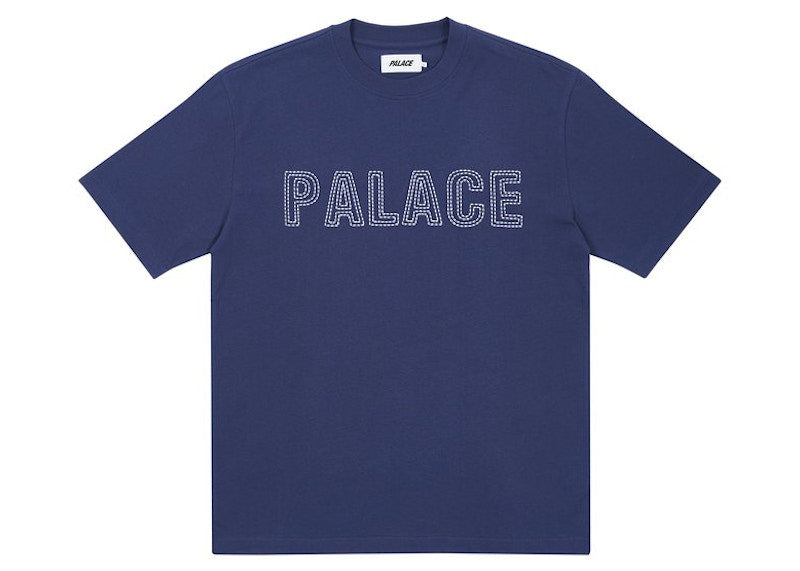 Palace Contrast Stitch T-shirt Navy